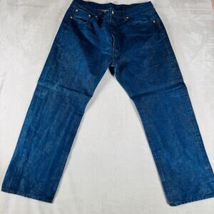 Levi's 501 Jeans Men 40x32 Gold Metallic Thread Button Fly 501xx Straight Denim‎